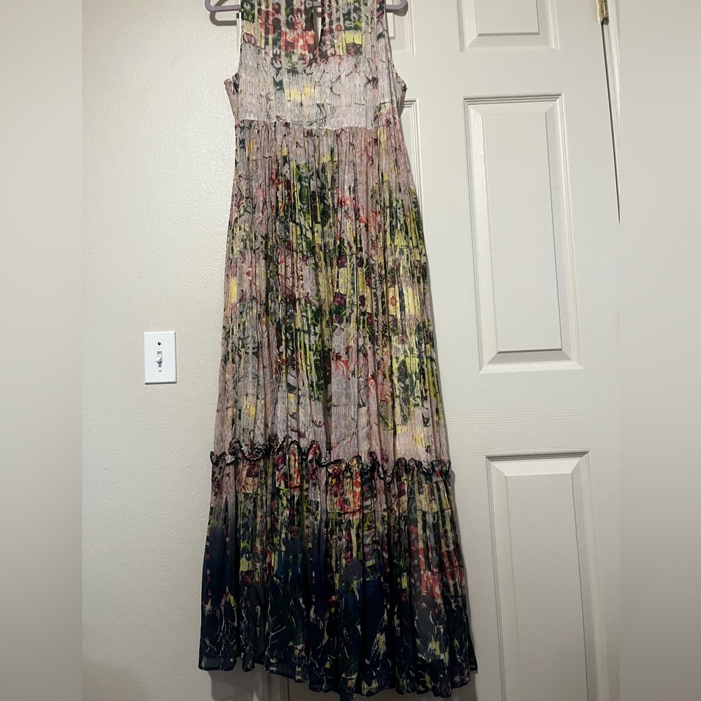 Anthropologie Bhanuni By Jyoti Carson Multicolor Tiered Maxi Dress - Picture 6 of 12